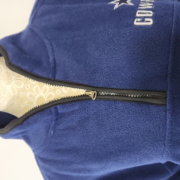 Dallas Cowboys NFL Vintage Authentic Apparel Fleece Quarter Zip Pullover SZ M - Picture 4 of 15